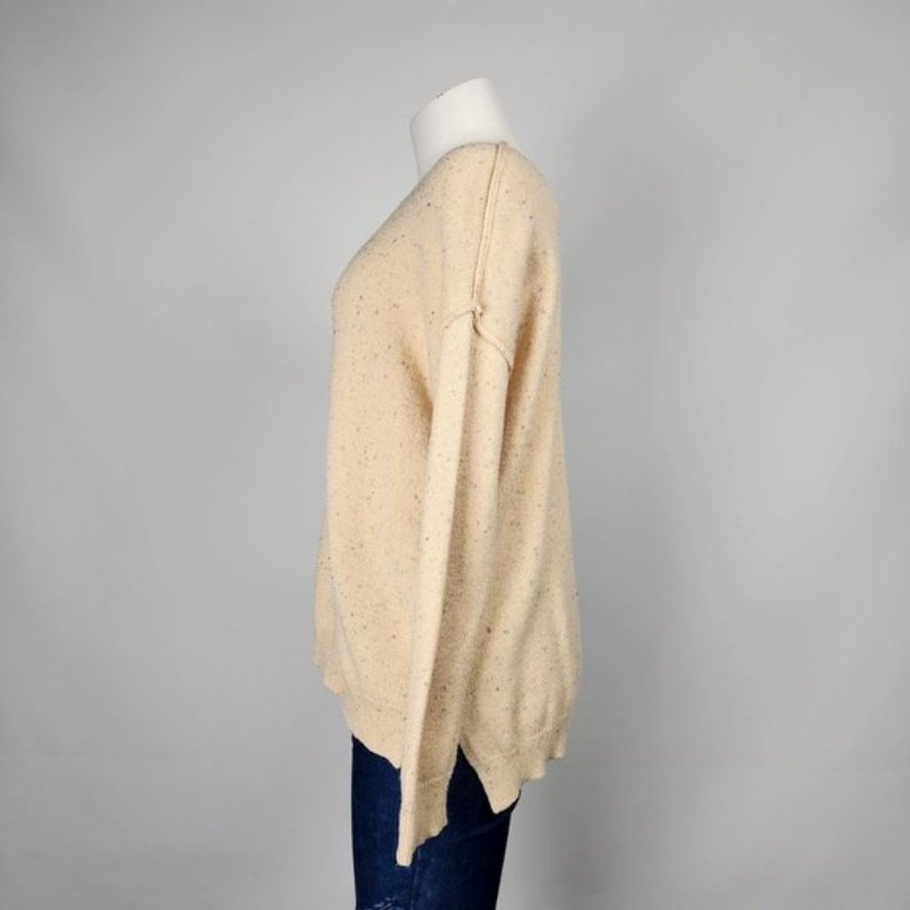 DREAMERS Cream Knit Sweater Size S/M - Picture 4 of 7